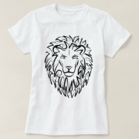 Black and White Tribal Lion