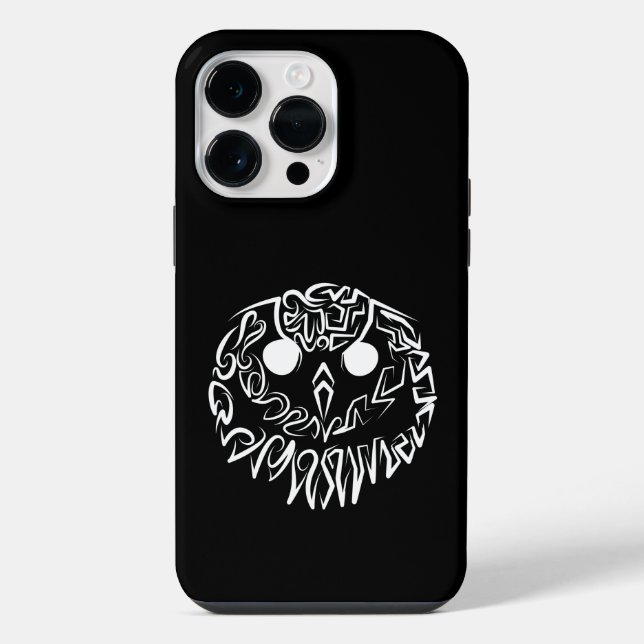 Black and White Tribal Owl iPhone Case (Back)