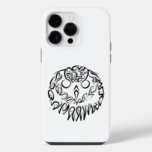 Black and White Tribal Owl iPhone Case (Back)