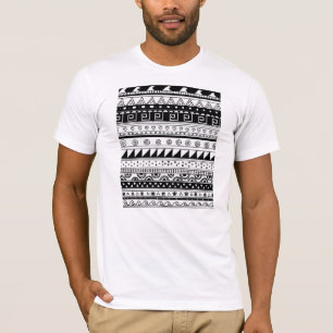 Black and white Tribal pattern T-Shirt
