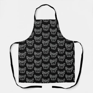 Black and White Tribal Pig Apron