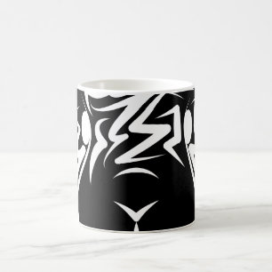 Black and White Tribal Rabbit Coffee Mug