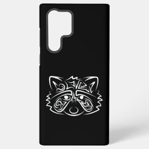 Black and White Tribal Raccoon Samsung Galaxy Case