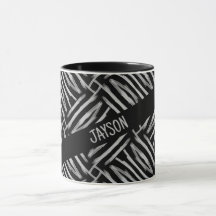 Black and White Tribal Stripes