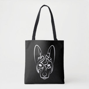 Black and White Tribal Tote Bag