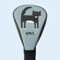 Black and White Tuxedo Cat Monogram