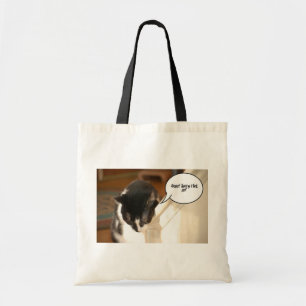 black and white tuxedo Cat Tote Bag