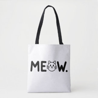 black-and-white typography design  tote bag