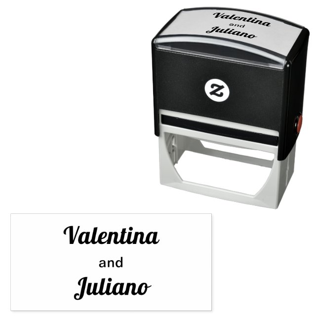 Black and White Typography Wedding Stamp (In Situ)