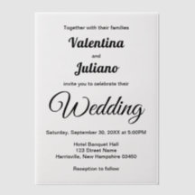 Black and White Typography Wedding