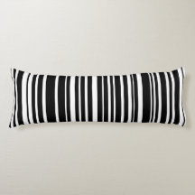 Black and White Uneven Stripes Patterned