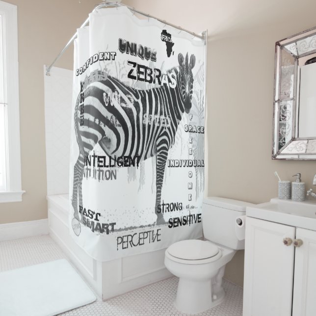 Black and White Unique Zebras Typography (In Situ)