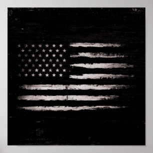 Black and white USA Poster