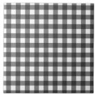 Black and White Vichy Print Gingham Pattern