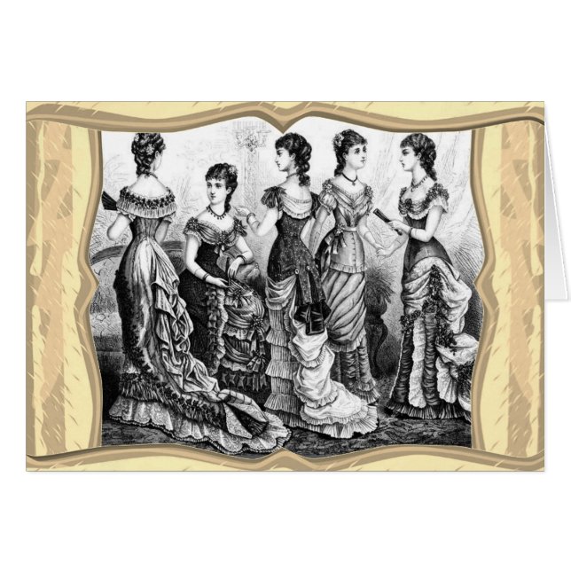 Black And White Victorian Fashions (Front Horizontal)