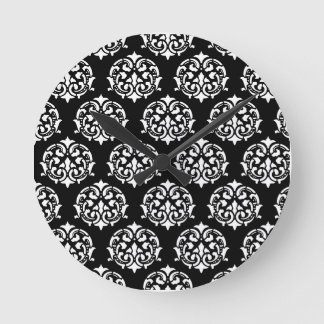 Black and White Victorian Pattern Clocks