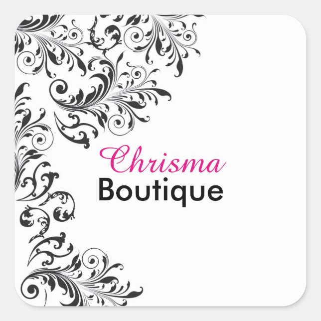 Black and White Vintage Beauty Sticker (Front)