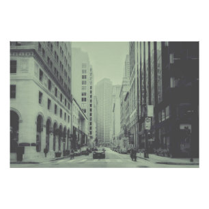 Black and White Vintage San Francisco Downtown Photo Print