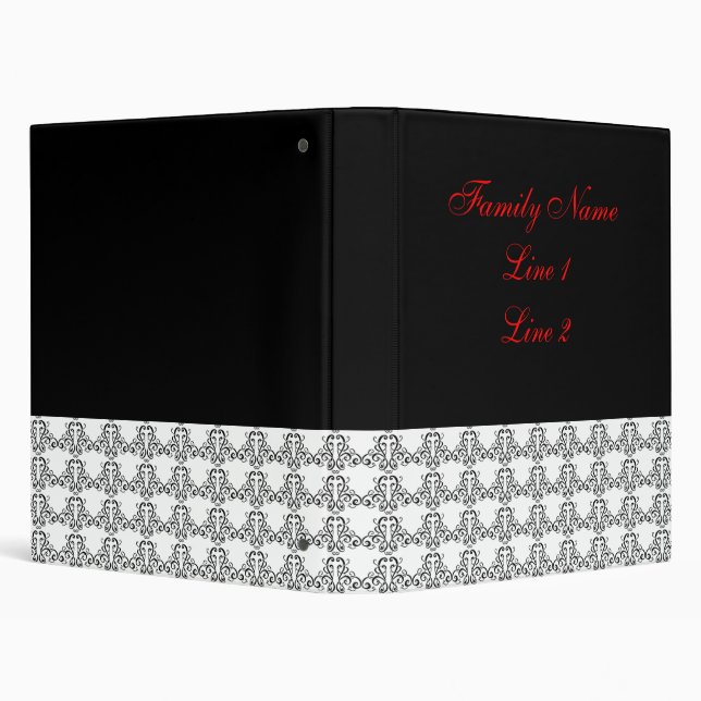 Black and White Vintage Style Scrapbook Binder (Background)