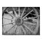 Black and White Wagon Wheel Print