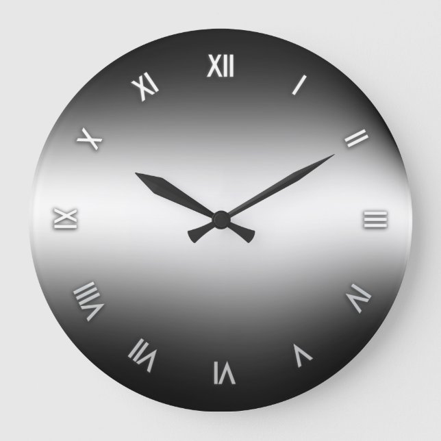 Black and White Wall Clock (Front)