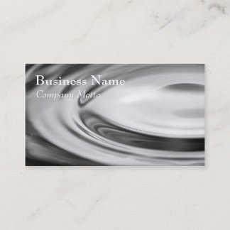 Black and white water ripple Generic business card