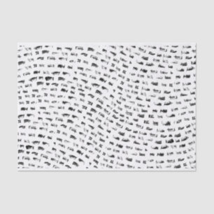 Black and White Waves Tissue Paper