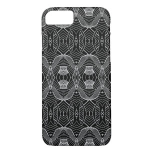 Black and White Waving Pattern Case-Mate iPhone Case