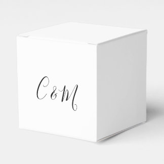 Black and White Wedding Favour Box