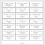 Black and White Wedding Guest Address Label<br><div class="desc">This black and white wedding guest address label is perfect for a simple wedding. The design features a beautiful calligraphy front in a white background to embellish your event.</div>