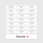 Black and White Wedding Guest Address Label