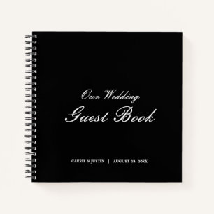 Black and White Wedding Guest Book