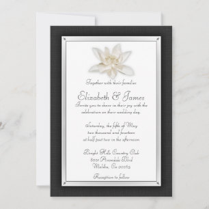 Black And White Wedding Invitations
