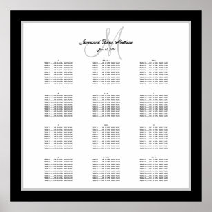 seating chart poster