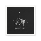 Black and White Wedding Welcome