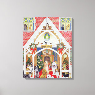 Black and white whiskers canvas print