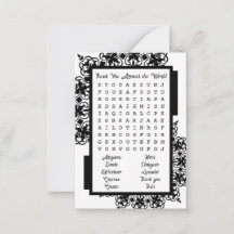 Black and White Word Search Thank You