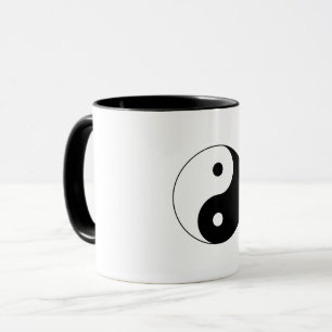 Black and White Yin-Yang Mug