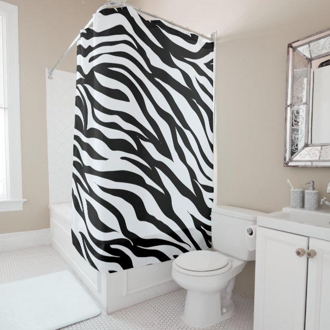Black and White Zebra Animal Print Pattern (In Situ)