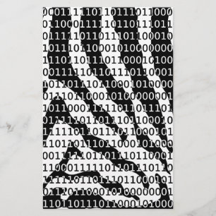 Black and White Zebra Binary Code