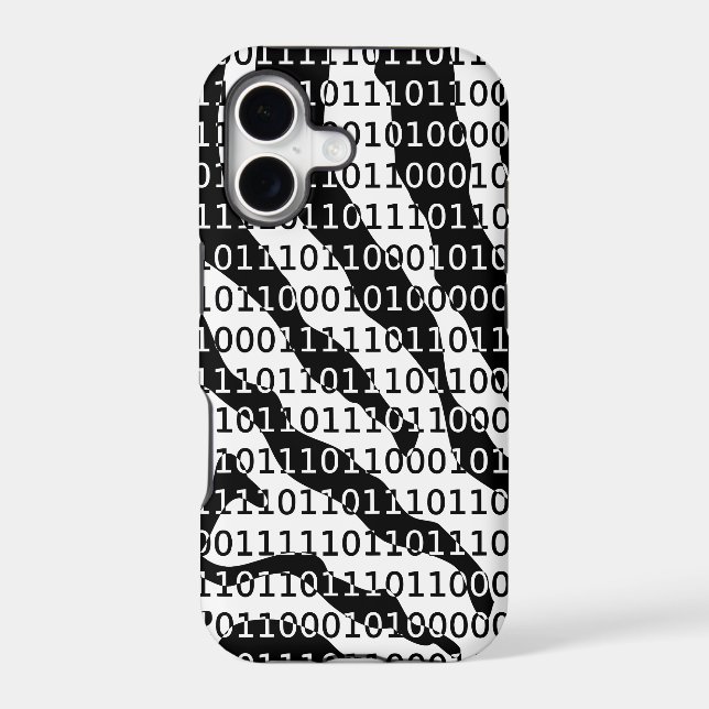 Black and White Zebra Binary Code (Back)