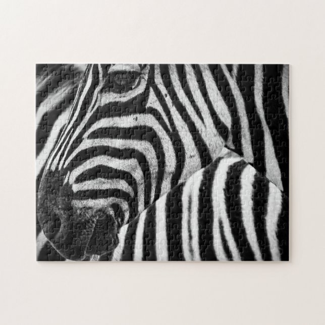 Black and White Zebra Jigsaw Puzzle (Horizontal)