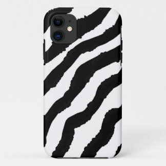 Black and White Zebra Pattern iPhone 11 Case