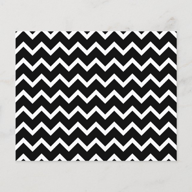 Black and White Zig Zag Pattern. (Front)