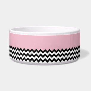 Black and White Zigzag Pattern, Chevron, Pink