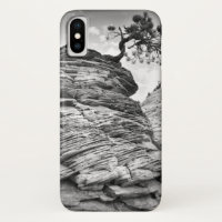 Black and White Zion Art Bonsai Tree