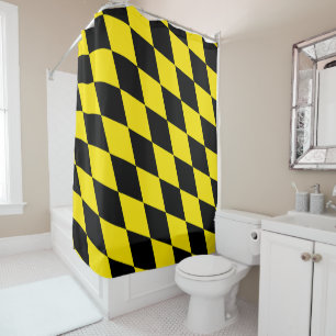 Black and Yellow Bavaria Diamond Flag Pattern
