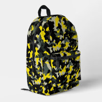 Black and Yellow Camouflage Pattern
