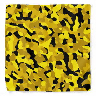 Yellow Camo Bandanas & Handkerchiefs
