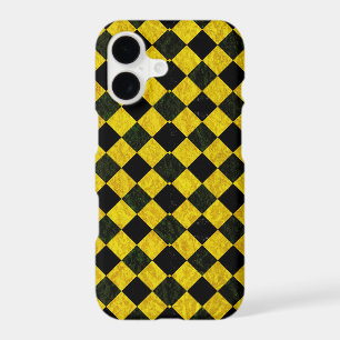 Black and yellow chequered pattern